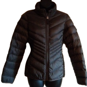 Abercrombie & Fitch steel  grey down lightweight puffer jacket.Size small.